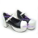 Lolita shoes girl shoes fashion shoes style 9861 black and white