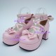 Lolita shoes girl shoes general shoes high heel style 9803 pink