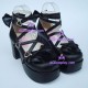 Lolita shoes girl shoes general shoes high heel style 9803A black