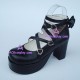 Lolita shoes girl shoes general shoes high heel style 9803A black