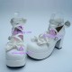 Lolita shoes girl shoes general shoes high heel style 9803A white