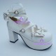 Lolita shoes girl shoes general shoes high heel style 9803A white