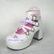 Lolita shoes girl shoes general shoes high heel style 9805D white