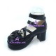 Lolita shoes girl shoes high heel style 9805C black