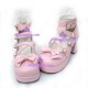 Lolita shoes girl shoes high heel style 9805D pink