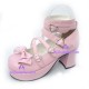 Lolita shoes girl shoes high heel style 9805D pink