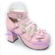 Lolita shoes girl shoes high heel style 9805D pink