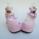 Lolita shoes girl shoes high heel style 9817 pink