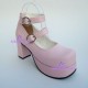 Lolita shoes girl shoes high heel style 9817 pink