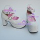 Lolita shoes girl shoes high heel style 9817 white