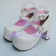 Lolita shoes girl shoes high heel style 9817 white