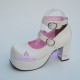 Lolita shoes girl shoes high heel style 9817 white