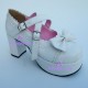 Lolita shoes girl shoes high heel style 9829B white