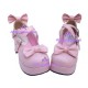 Lolita shoes girl shoes high heel style 9829E pink