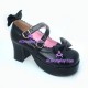 Lolita shoes girl shoes high heel style 9829F black