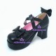 Lolita shoes girl shoes high heel style 9829F black