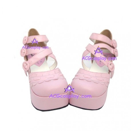 Lolita shoes girl shoes lady shoes style 9816 pink