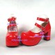 Lolita shoes girl shoes lady shoes style 9817 red