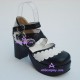 Lolita shoes girl shoes lady shoes style 9861 black and white