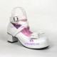 Lolita shoes girl shoes lower heel style 9812B white