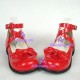 Lolita shoes girl shoes lower heel style 9812C red