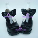 Lolita shoes girl shoes medium heel style 9811B  black