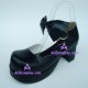 Lolita shoes girl shoes medium heel style 9811B  black