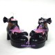 Lolita shoes girl shoes medium heel style 9872 black