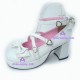 Lolita shoes girl shoes princess shoes high heel style 9876 white