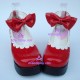 Lolita shoes girl shoes princess shoes shining pu style 9813 red