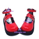 Lolita shoes girl shoes princess shoes style 9633 red