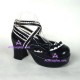 Lolita shoes girl shoes princess shoes style 9802 black