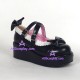 Lolita shoes girl shoes princess shoes style 9829D black and white