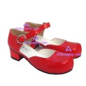 Lolita shoes girl shoes sandals style 9811B red