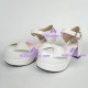 Lolita shoes girl shoes sandals style 9811B white