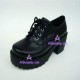 Lolita shoes girl shoes sawtooth sole style 9618 black