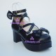 Lolita shoes girl shoes style  9803B black