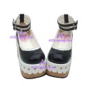 Lolita shoes girl shoes style 9801 black and white