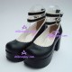 Lolita shoes girl shoes style 9801A black and white