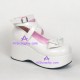 Lolita shoes girl shoes thick sole style 9812C white