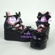 Lolita shoes girl shoes thick sole style 9870B black