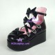 Lolita shoes girl shoes thick sole style 9870B black