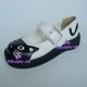 Lolita shoes girl shoes with pattern style 9621 black and white