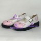 Lolita shoes girl shoes with pattern style 9621 pink and white