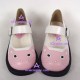 Lolita shoes girl shoes with pattern style 9621 pink and white