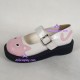 Lolita shoes girl shoes with pattern style 9621 pink and white