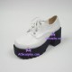 Lolita shoes gril shoes sawtooth sole style 9618 white