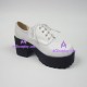 Lolita shoes gril shoes sawtooth sole style 9618 white