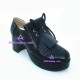 Lolita shoes medium heel  style 9629B black