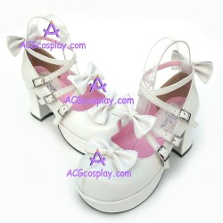 Lolita shoes princess shoes style 9821B white